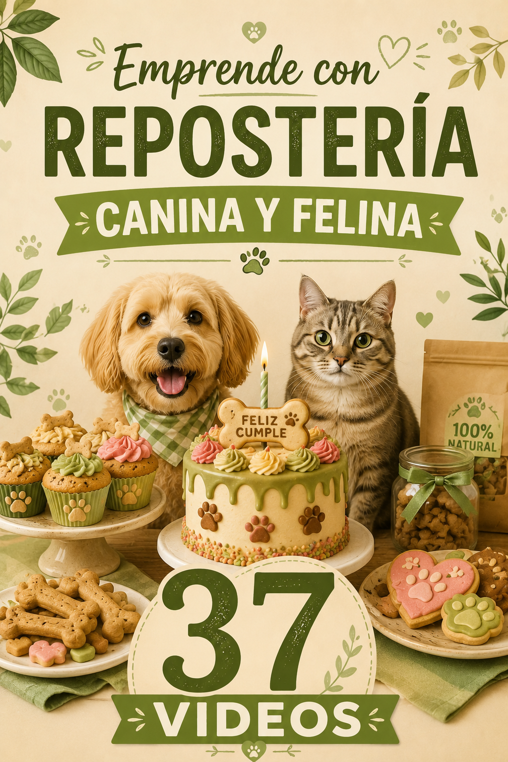 Emprende con reposteria canina y felina (37 videos)